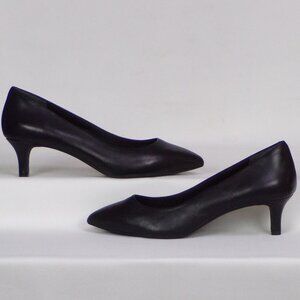 ROCKPORT TOTAL MOTION size 10 black mid-heel point-toe pumps cushioned insoles